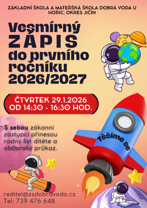 Zápis do 1. ročníku